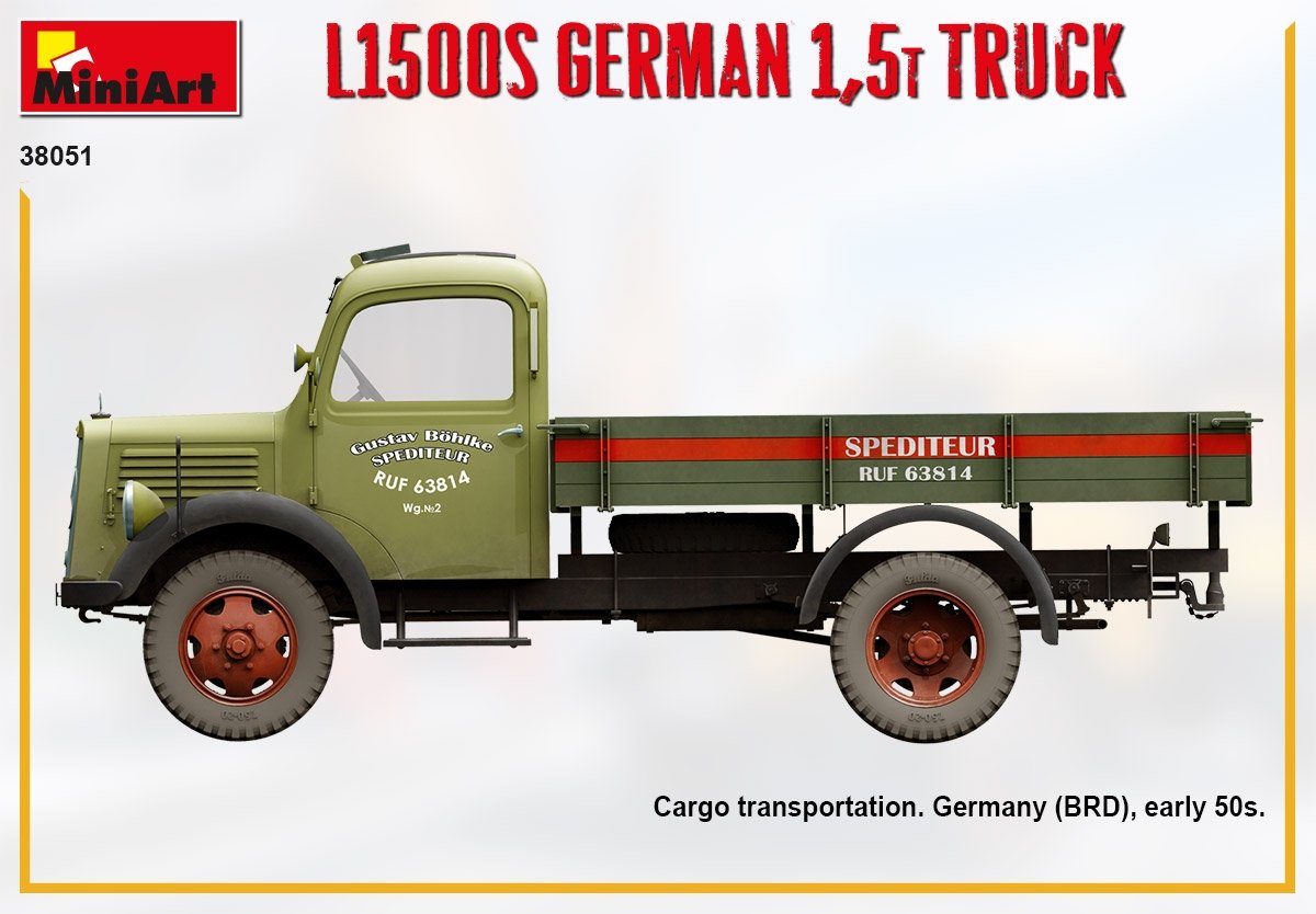 MiniArt 38051 L1500S GERMAN 1,5T TRUCK 1/35 – Bild 2