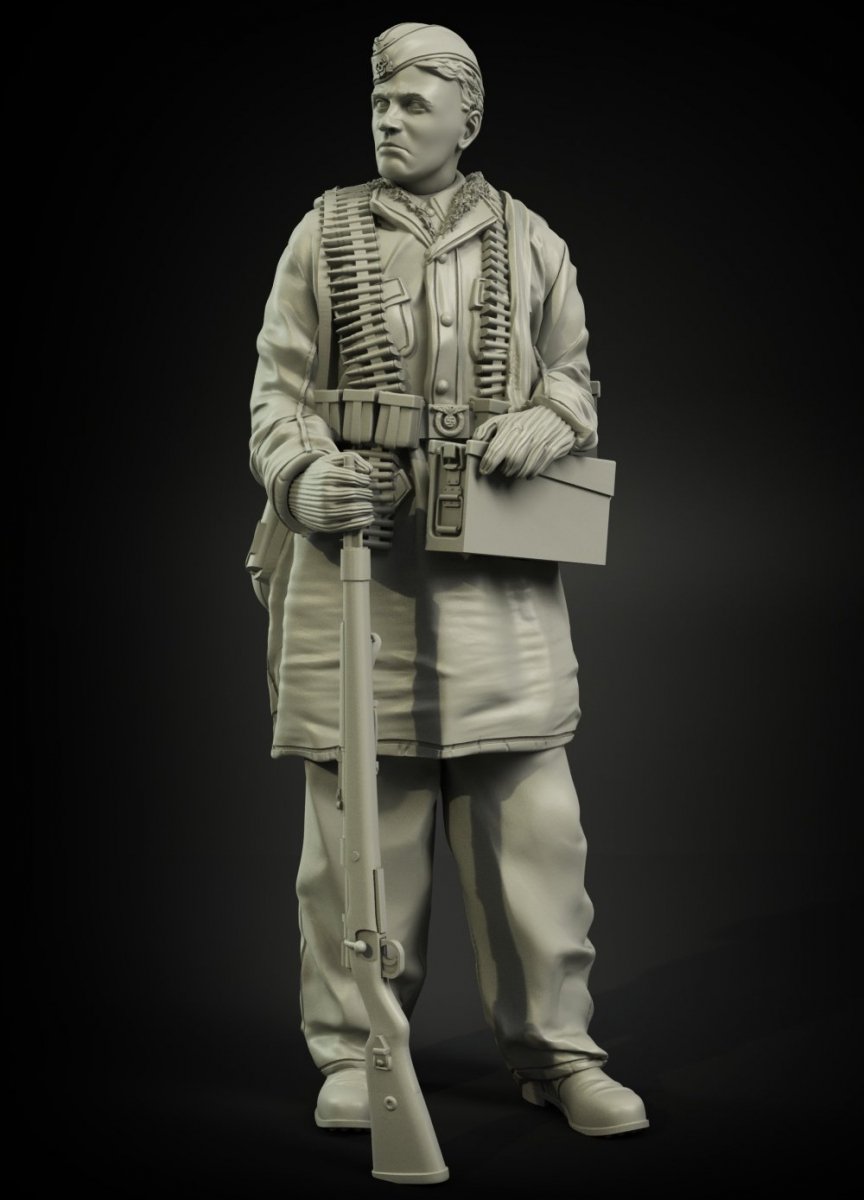 Panzer Art FI35-064 Waffen-SS Anorakanzug MG-42 porte-munitions 1/35