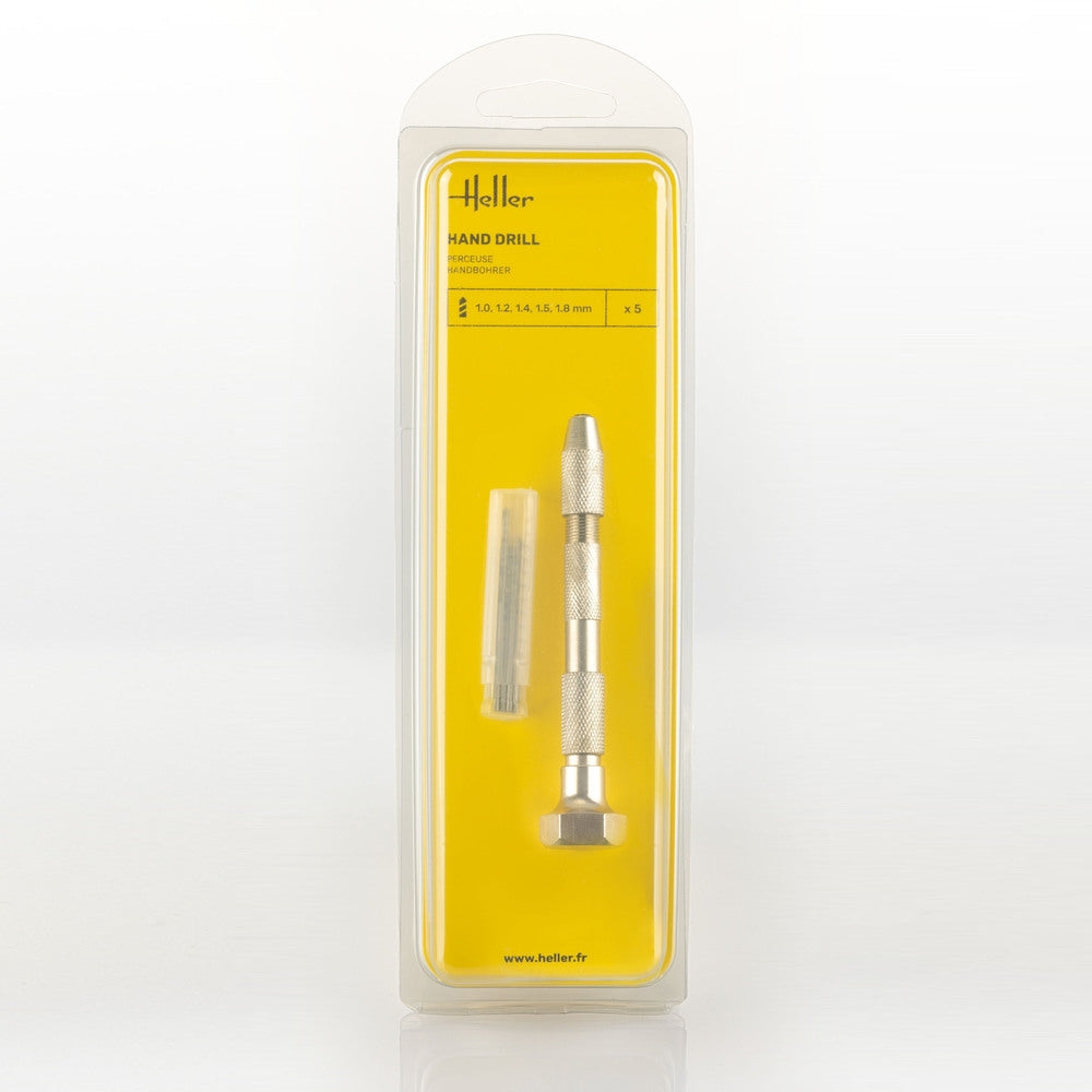 Heller 99019 Hand drill with five drills (1, 1.2, 1.4, 1.5, 1.8 mm)
