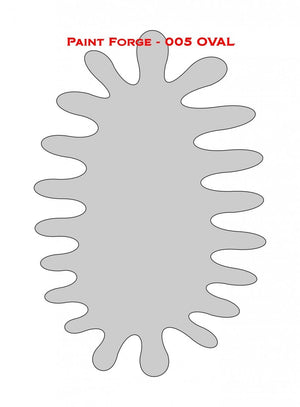 Paint Forge PFST005M STENCIL - OVAL