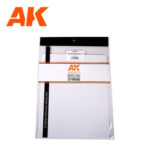 AK Interactive AK6580 SQUARE PAVEMENT BRICK SMALL 4 MM / .156 SHEET 245 X 195MM / 9.64 X 7.68 “ TEXTURED STYRENE SHEET – 1 UNIT – Bild 2