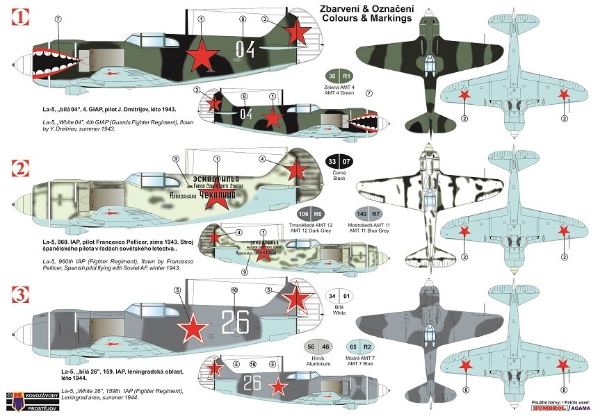 Kovozavody Prostejov KPM0173 La-5 “VVS” 1/72 – Bild 2