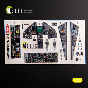 KELIK K32028 F-117A - Type 2 interior 3D decals for Trumpeter kit 1/32 – Bild 2