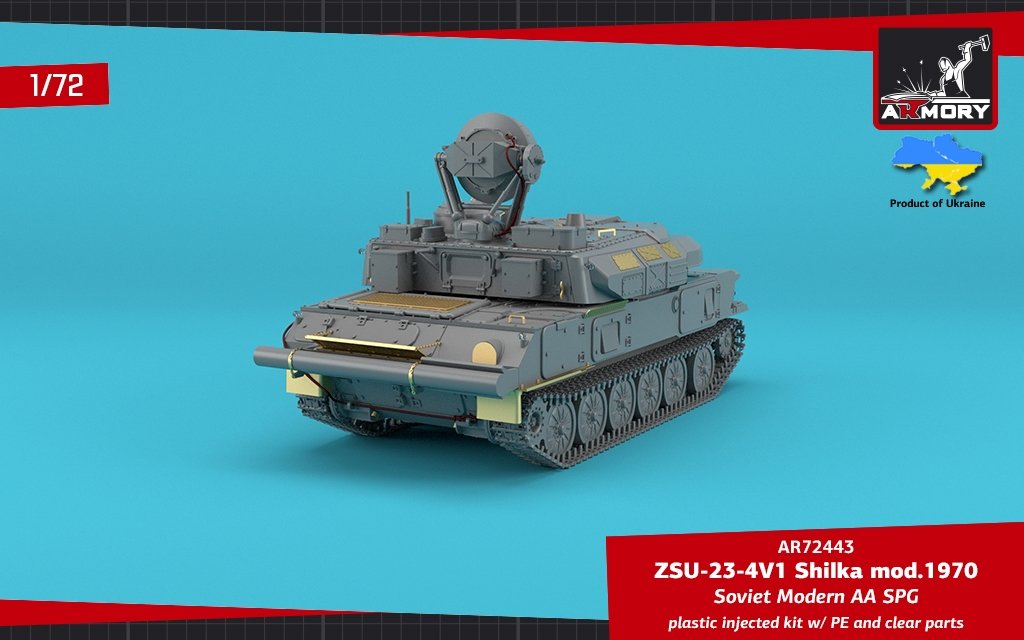 Armory Models 72443 ZSU-23-4V1 Shilka mod.1970 Soviet Modern AA SPG 1/72 – Bild 2