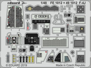 Eduard 491012 F-4J interior ACADEMY 1/48