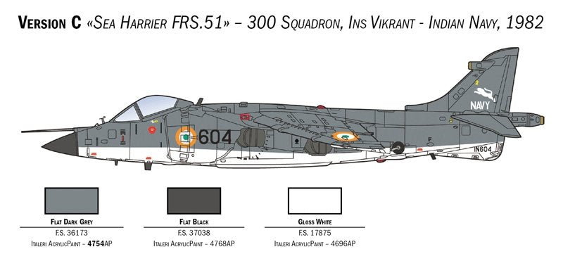 Italeri 1236 FRS.1 Sea Harrier 1/72 – Bild 6