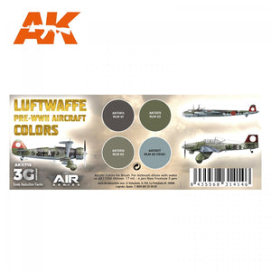 AK Interactive AK11715 LUFTWAFFE PRE-WWII AIRCRAFT COLORS 4x17 ml – immagine 2