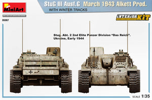 Mini Art 35367 StuG III Ausf. G March 1943 Alkett Prod. WITH WINTER TRACKS. INTERIOR KIT 1/35 – immagine 8