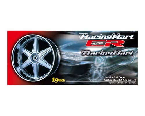 Aoshima 00556 Felgi + Opony Racing Hart Type C 1/24