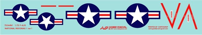 HobbyDecal AL72001V1 F-4J VX-4 Vandy1 Black Bunny October 1972 1/72 – Bild 7
