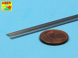Aber SR03 Steel round rods 0,3mm length 250mm x12 pcs – Bild 3