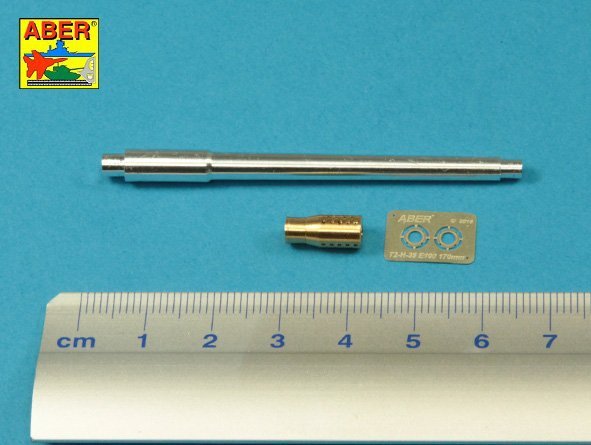 Aber 72L-67 170 mm A/T gun barrel for German Jagdpanzer E-100 1/72 – immagine 2
