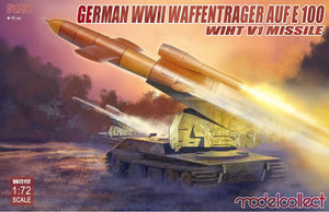 Modelcollect UA72112 German WWII E-100 panzer weapon carrier with V1 Missile launcher 1/72