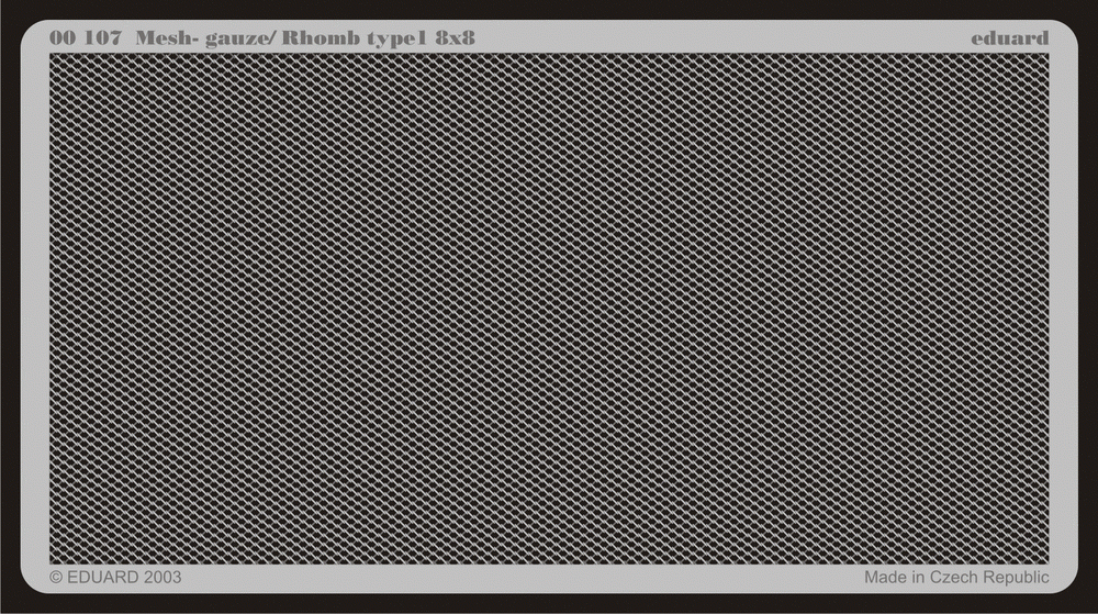 Eduard 00107 Mesh - gauze/ Rhomb type 1 8x8