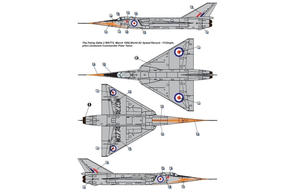 Dora Wings 72009 Fairey Delta 2 British supersonic research aircraft 1/72 – Bild 9