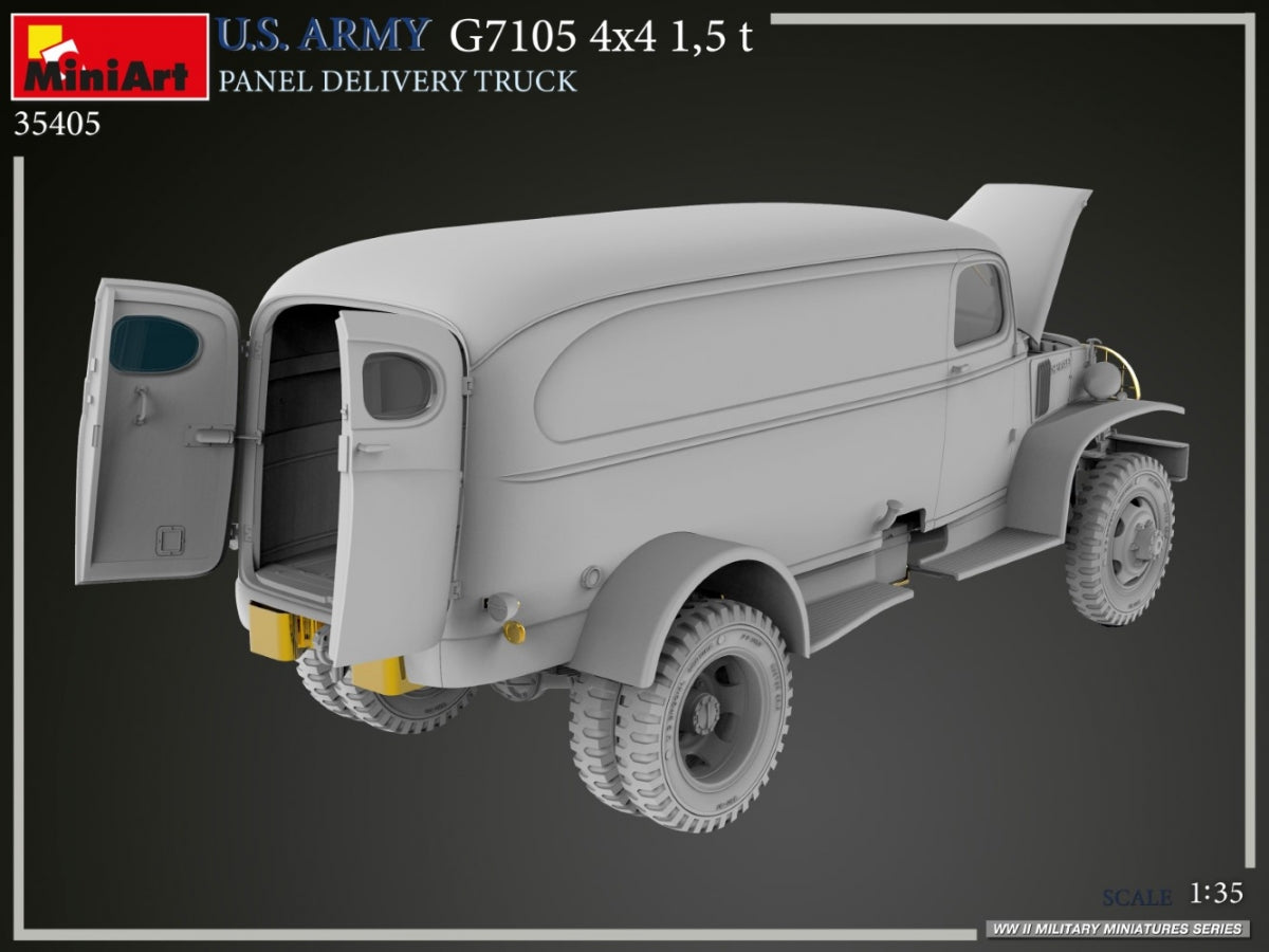 MiniArt 35405 U.S. ARMY G7105 4х4 1,5 t PANEL DELIVERY TRUCK 1/35 – immagine 20