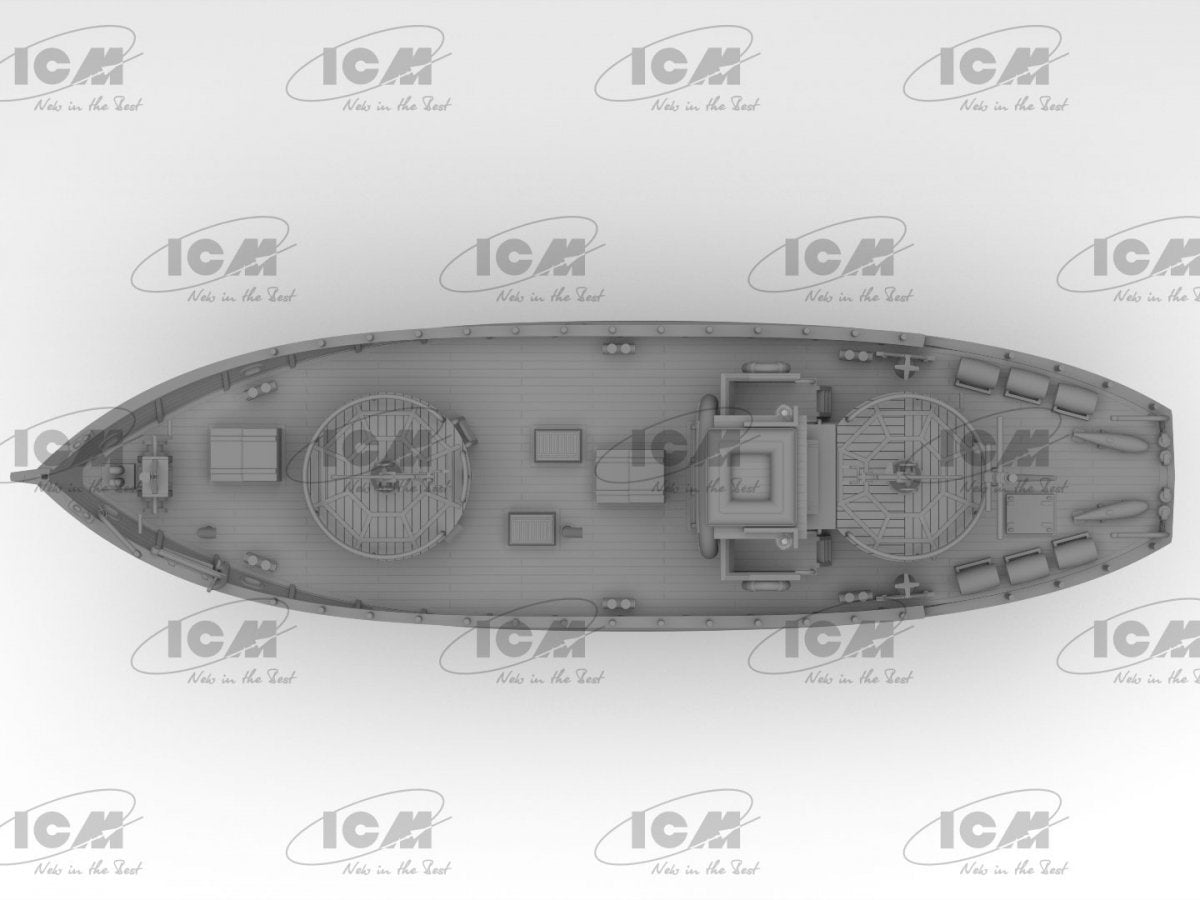 ICM S012 KFK Kriegsfischkutter WWII German multi-purpose boat 1/144 – immagine 7