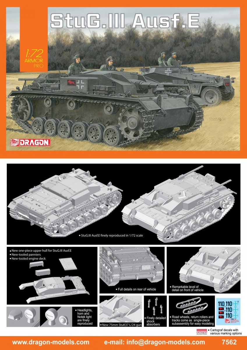 Dragon 7562 StuG.III Ausf.E 1/72