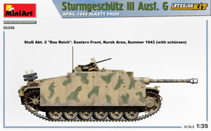 Mini Art 35338 Sturmgeschutz III Ausf. G APRIL 1943 ALKETT PROD. INTERIOR KIT 1/35 – imagen 7