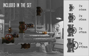 RT-Diorama 35664 Pipe Valves Set 1/35 – imagen 2