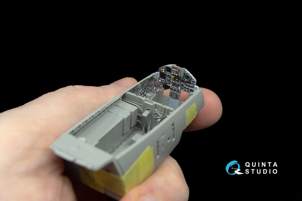Quinta Studio QD48039 F-15C 3D-Printed &amp;amp; coloured Interior on decal paper (for GWH kit) 1/48 – immagine 4
