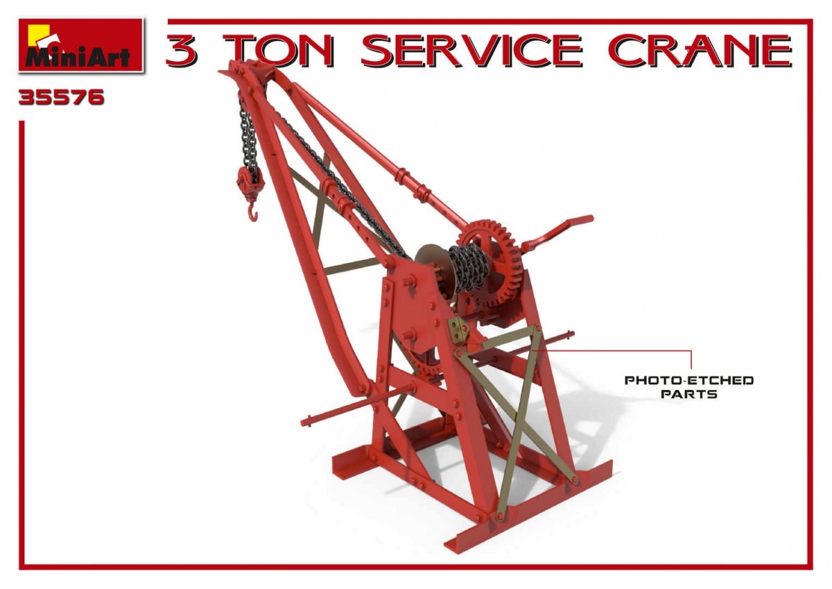 MiniArt 35576 3 TON SERVICE CRANE 1/35 – zdjęcie 6