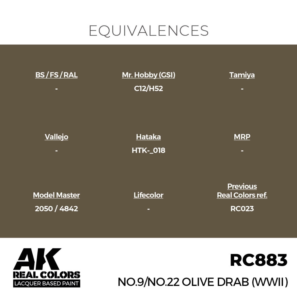 AK Interactive RC883 n° 9/n° 22 Vert olive (Seconde Guerre mondiale) 17 ml – image 3