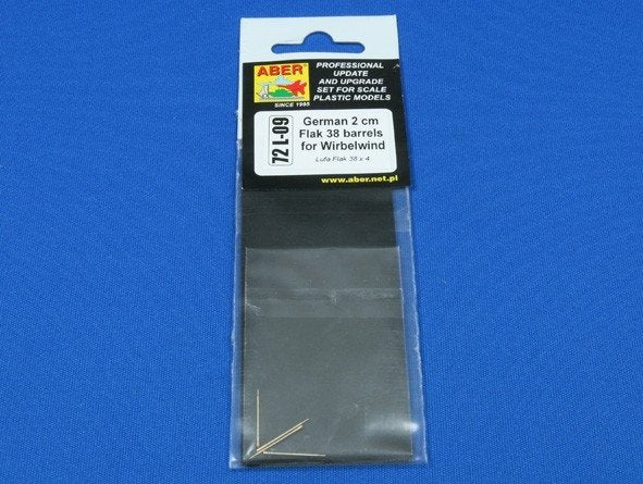 Aber 72L-09 Lufa Flak 38 x 4 do Wirbelwind / German 2cm Flak 38 barrels for Wirbelwind 1/72 – immagine 4