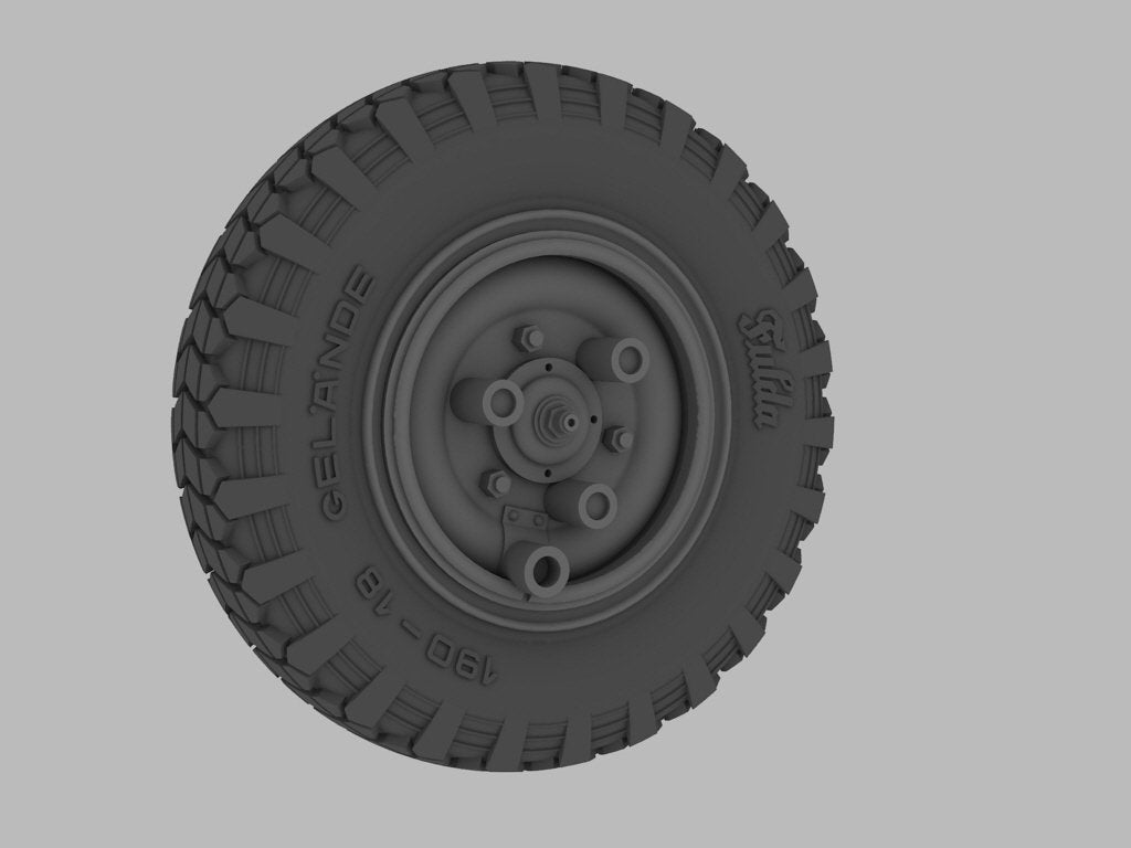 Panzer Art RE35-381 Sd.Kfz 221/222 road wheels (early pattern) 1/35 – immagine 3