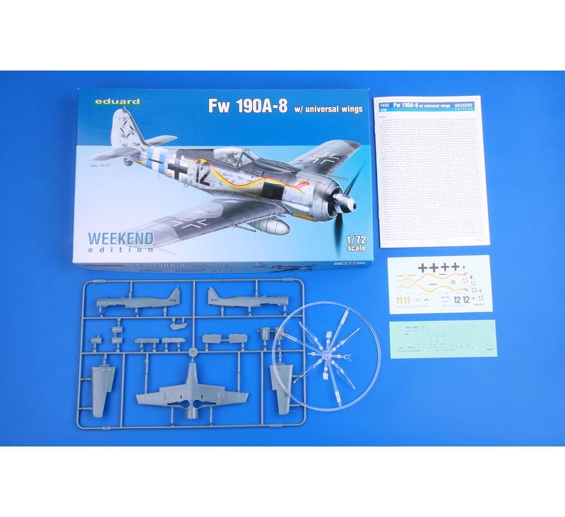 Eduard 7443 Fw 190A-8 w/ universal wings 1/72 – zdjęcie 2