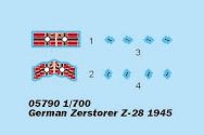 Trumpeter 05790 Zerstorer allemand Z-28 (1945) 1/700 – image 5