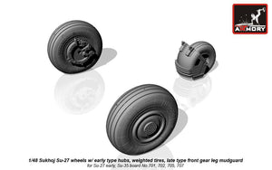 Armory Models AW48020b Sukhoj Su-27 Flanker wheels 1/48 – image 5