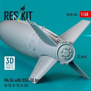 RESKIT RS48-0526 Mk.84 with BSU-50 bombs (2 pcs) (3D printed) 1/48 – immagine 3