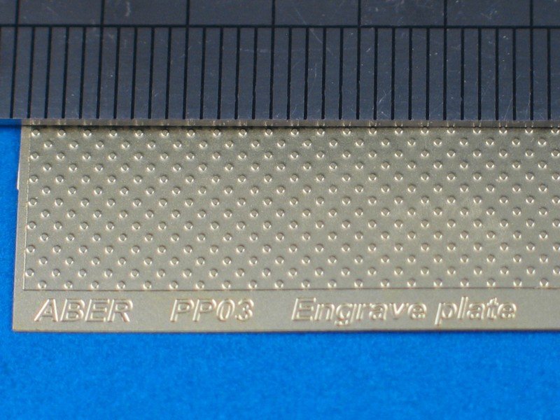 Aber PP03 Engrave plate (88 x 57mm) - pattern 03