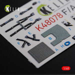 KELIK K48078 F/A-18F Super Hornet interior 3D decals for MENG kit 1/48 – Bild 12