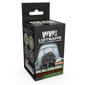 AK Interactive RCS106 WWII Luftwaffe Cockpit &amp;amp; Interior Colors 4x17ml