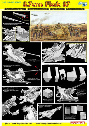 Dragon 6483 3.7cm Flak 37 1/35 – immagine 2