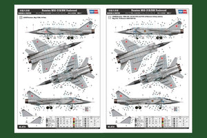 Hobby Boss 81754 Russian MiG-31B/BM Foxhound 1/48 – zdjęcie 3