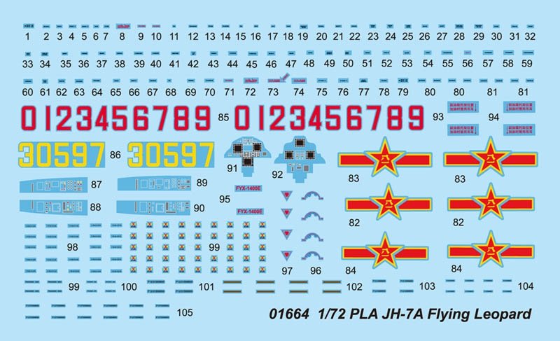 Trumpeter 01664 PLA JH-7A Flying Leopard 1/72 – Bild 4