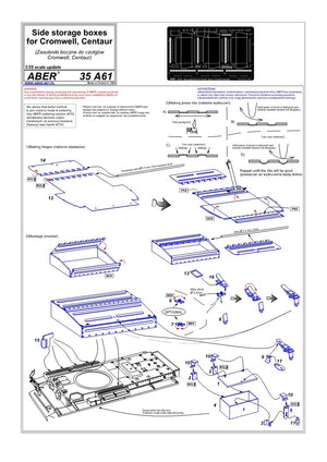 Aber 35A061 Nacelles latérales pour Cromwell, Centaur (1/35) – image 4