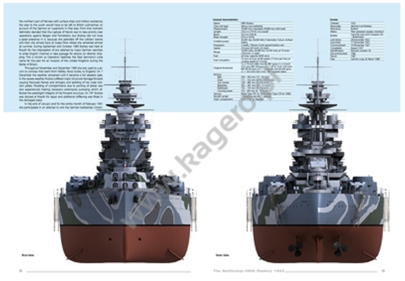 Kagero 16070 The Battleship HMS Rodney 1942 EN – immagine 2