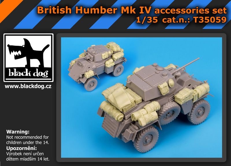 Ensemble d&amp;#39;accessoires Black Dog T35059 pour Humber Mk IV britannique au 1/35
