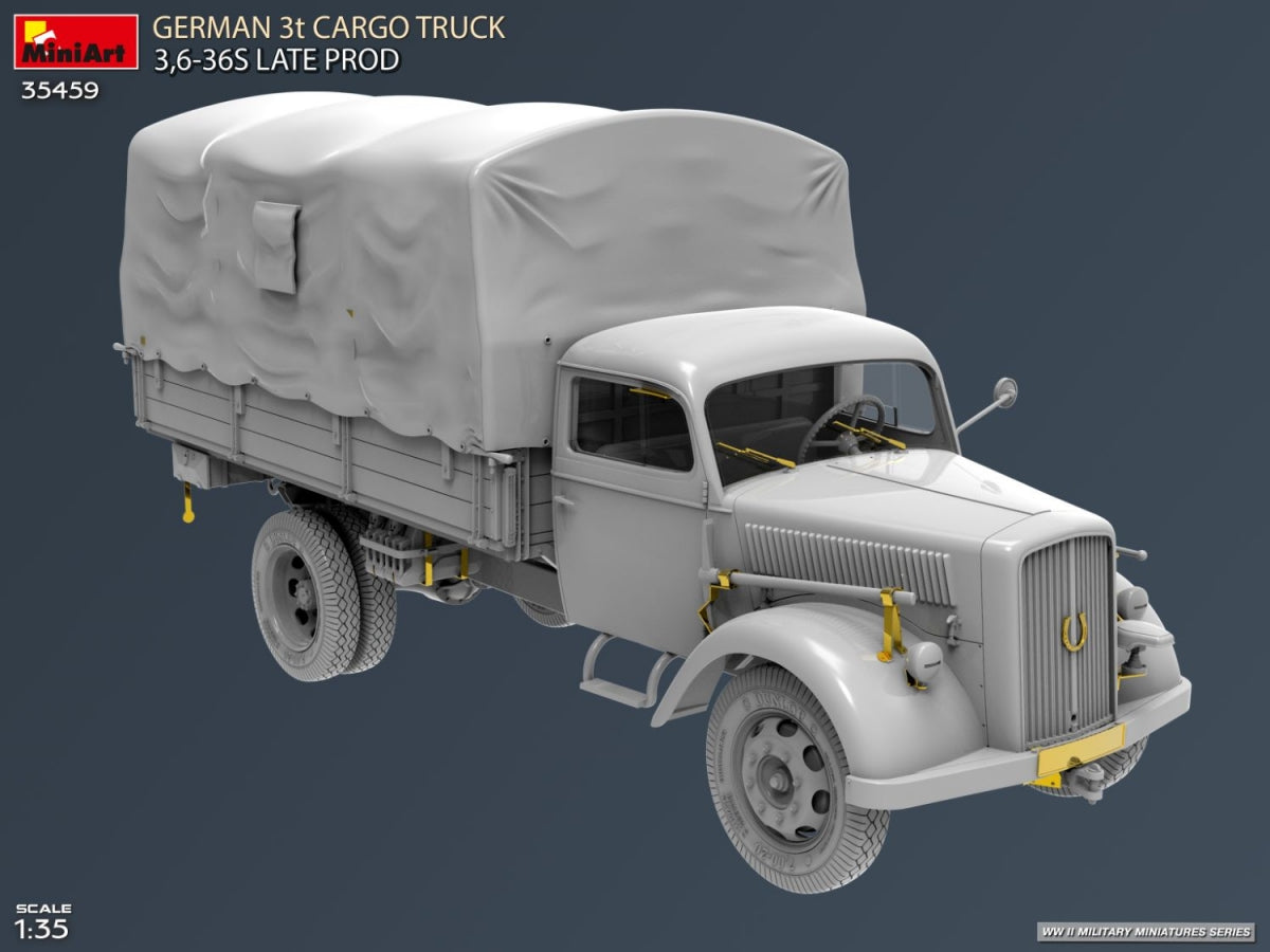 MiniArt 35459 German 3t Cargo Truck 3.5-36s Late Production 1/35 – image 2