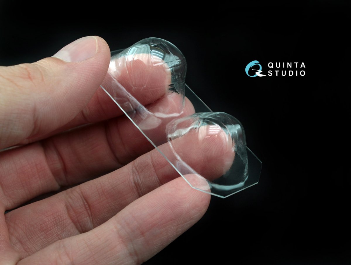Quinta Studio QC48017 Su-2 vacuformed clear canopy (for Zvezda kit) 1/48 – immagine 5
