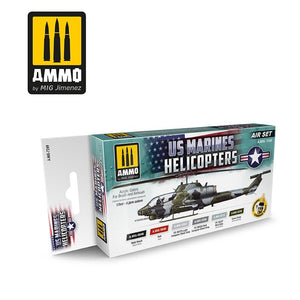 Munitions pour hélicoptères Mig Jimenez 7249 des Marines américains, lot de 6 cartouches de 17 ml