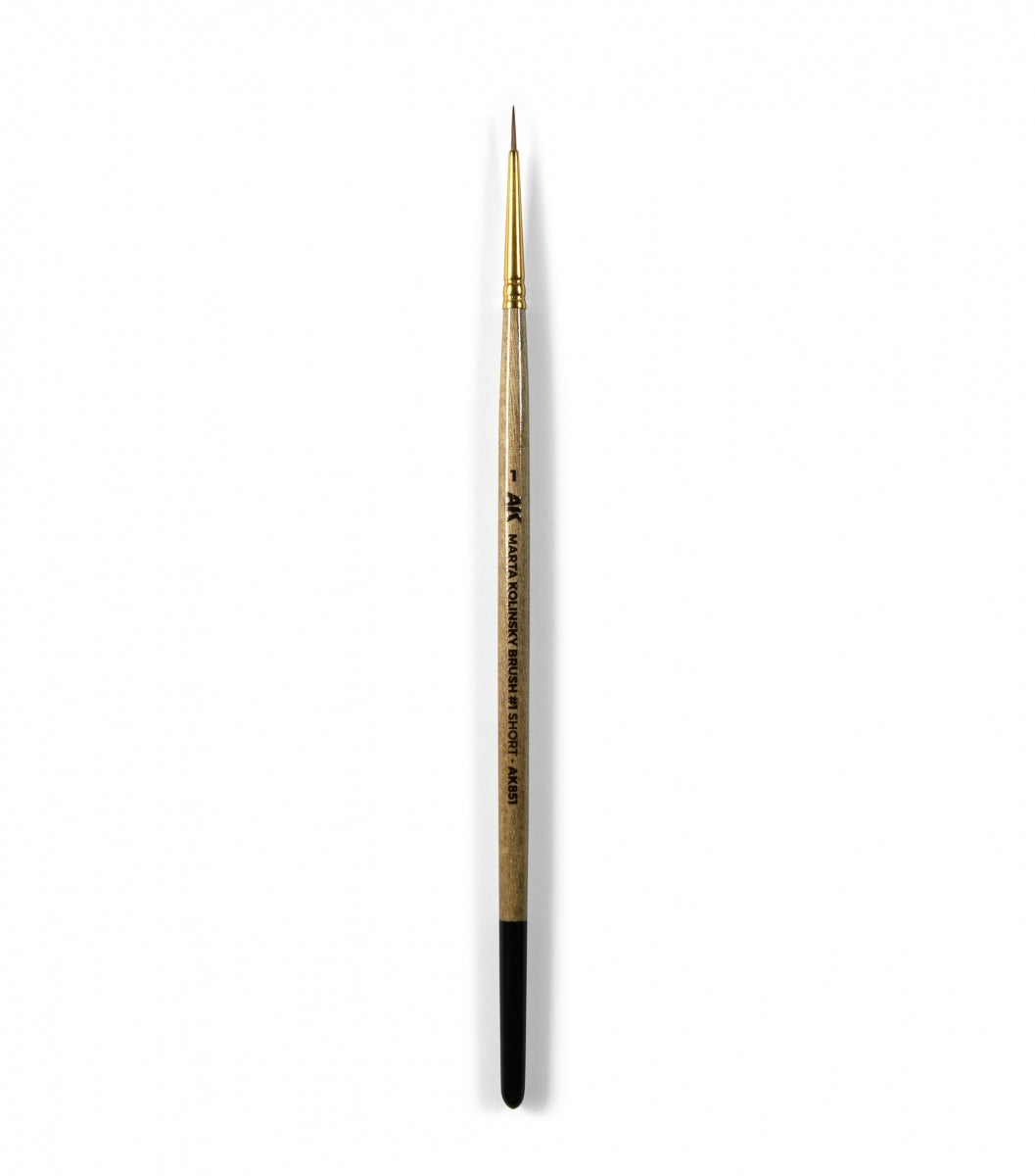 AK Interactive AK851 MARTA KOLINSKY BRUSH #1 SHORT – zdjęcie 4