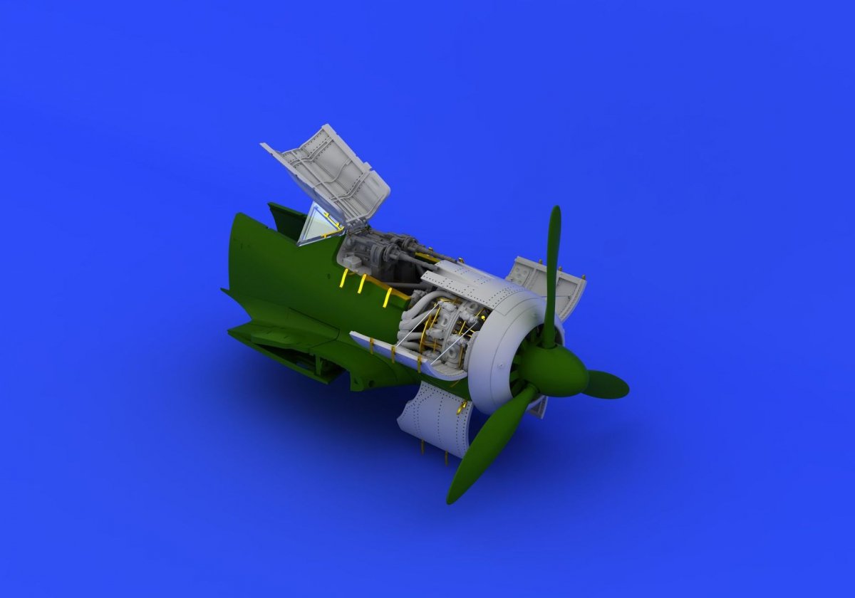 Eduard 672088 Fw 190A-8 engine &amp;amp; fuselage guns 1/72 (EDUARD) – zdjęcie 3