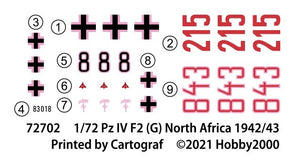 Hobby 2000 72702 Pz.Kpfw.IV Ausf.F2 (G) North Africa 1942 – DRAGON + CARTOGRAF 1/72 – imagen 3