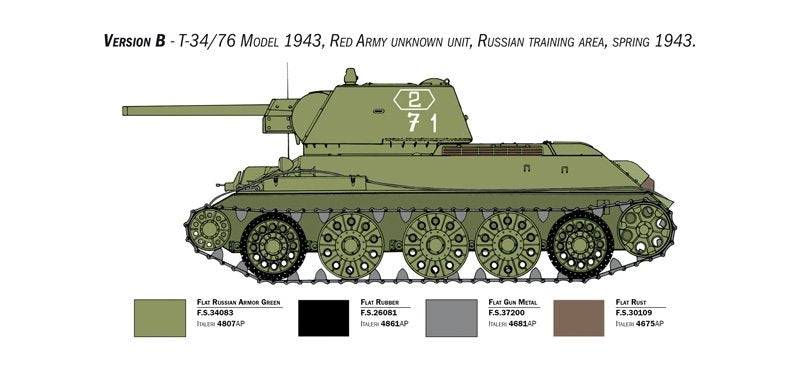 Italeri 6570 T-34/76 mod. 1943 1/35 – image 5
