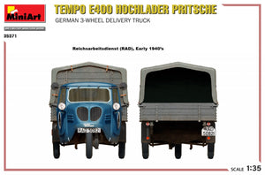 MiniArt 35371 Tempo E400 Hochlader Pritsche German 3-wheel delivery truck 1/35 – Bild 13